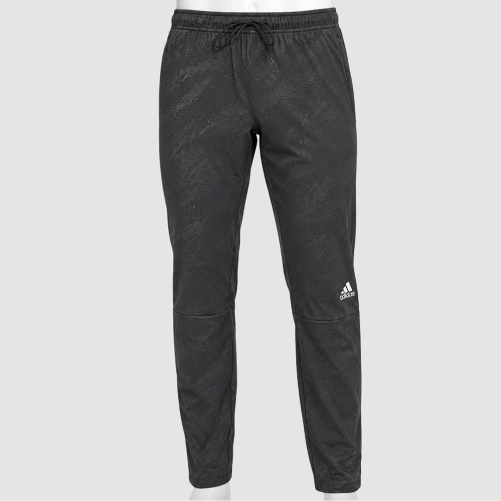 Mens Adidas Allover Print Training Pants - NWT Size XL Black - #45151-H6